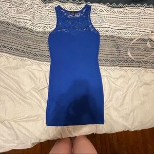Lace Blue Bodycon Dress